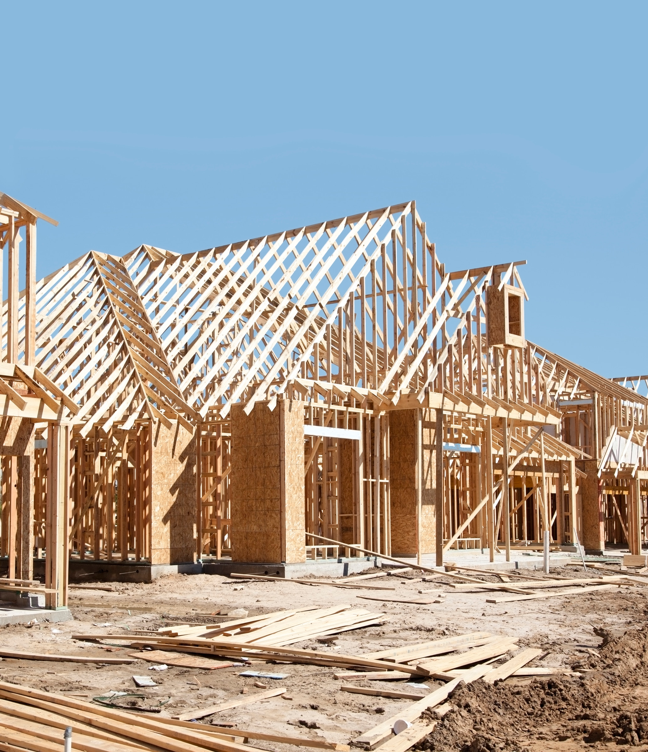 New homes under construction