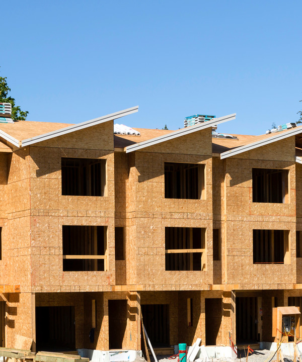Townhomes under construction